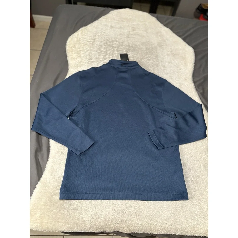New Nike Golf‎ Men's 1/4 Zip Blue Pullover Sweater Size XL LOGO